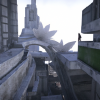Astronaut looking up at a neo-brutalist evil space cathedral, dominated by central evil red spire, roses, neoclassical cyberpunk building, depth atmosphere, dust, highly detailed buildings, art nouveau cathedral, highly detailed buildings, dead nature, dying flowers and trees by Jean-Honoré Fragonard, 8k resolution, hyper-realistic, 4k cobalt blue cinematic blade runner, eerie, dark lighting, 12k